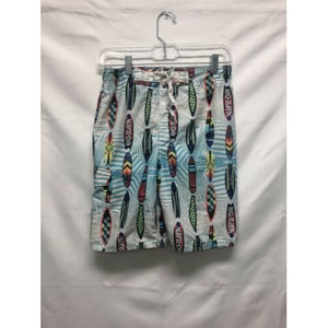 Joe Boxer Boys Surfboard Pattern Swim Trunks Large (10-12)